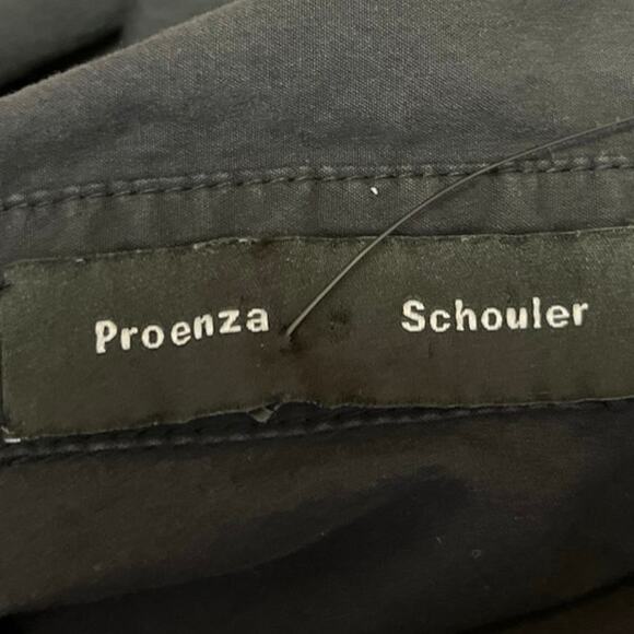 Proenza Schouler Black Sleeveless Cutout Button Down Midi A-Line Shirt Dress 2 - Picture 4 of 5